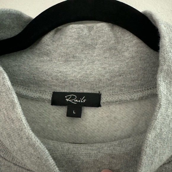 Rails Blaire Turtleneck Pullover L Heather Grey - Picture 4 of 9